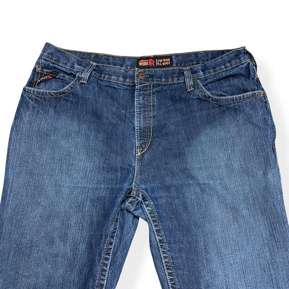 Ariat Work FR Men's Low Rise M4 Boot Cut Jeans 42x32 Flame Resistant HRC2 2112 - Picture 5 of 16